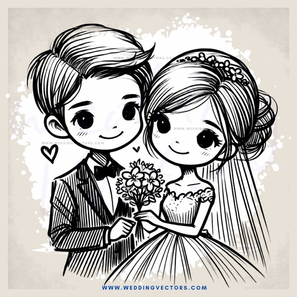 couple holding flowers and rings
