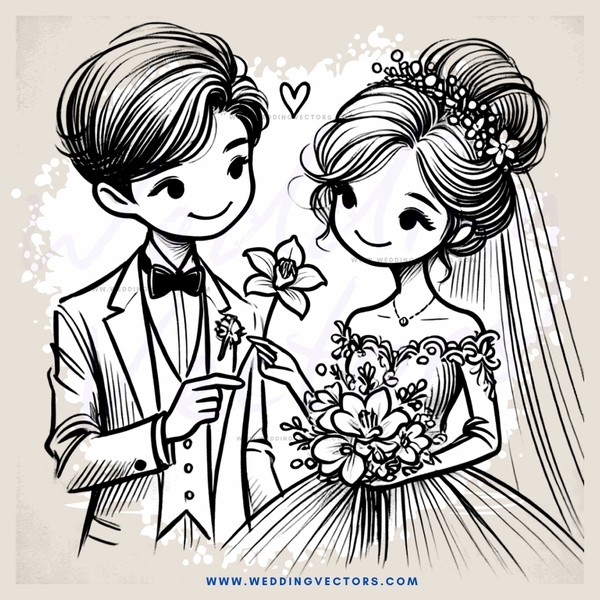 engagement picture with bride and groom