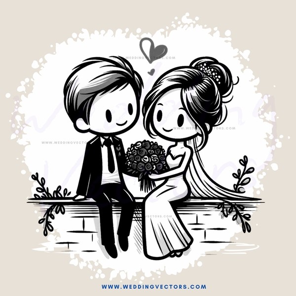 a man and woman sitting on a bench holding flowers