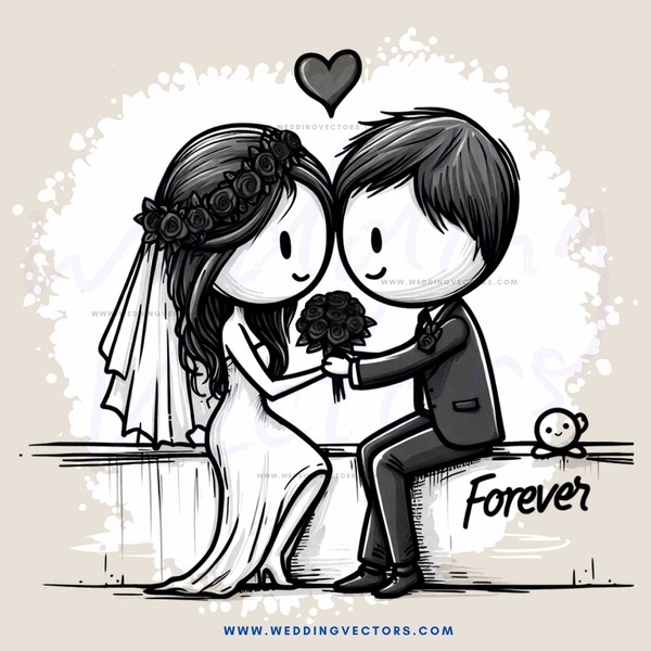 couple holding flowers and sitting down with a baby on their right