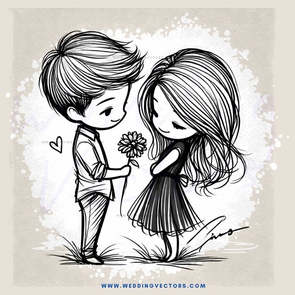 two people holding hands and a flower