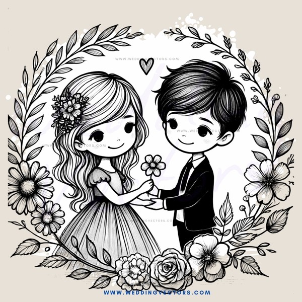 boy and girl standing together