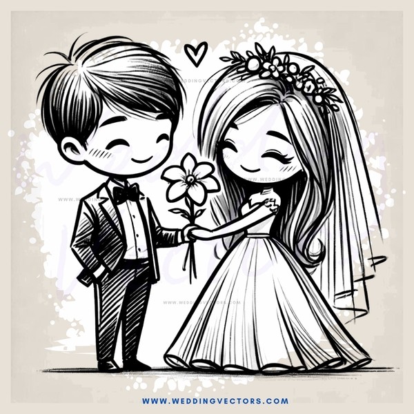wedding bride and groom