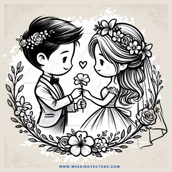 a young couple's wedding anniversary celebration