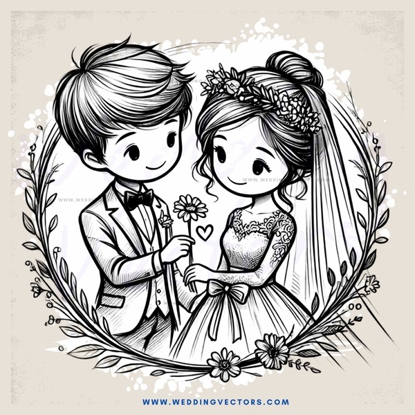 two people holding flowers and dating