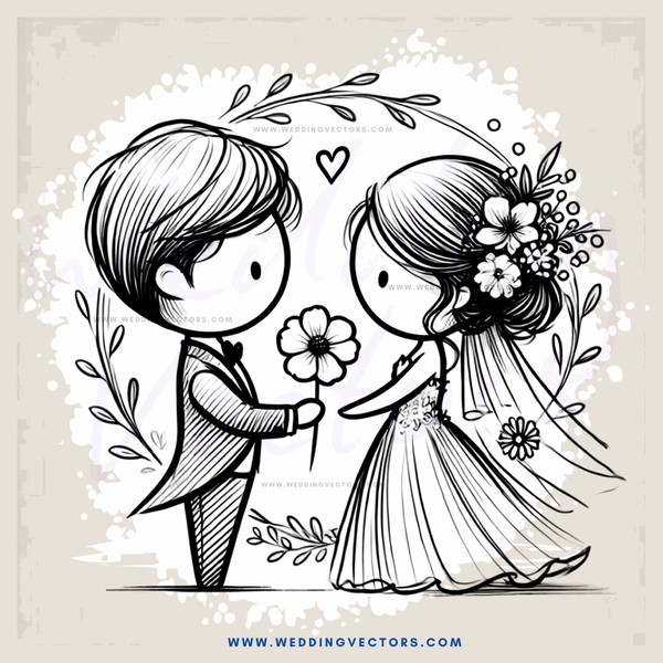 wedding bride and groom