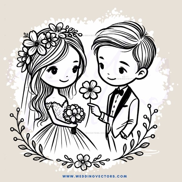wedding anniversary cartoon calendar (2015)