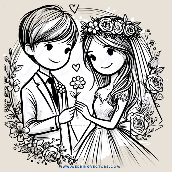 groom and bride preparing to get married