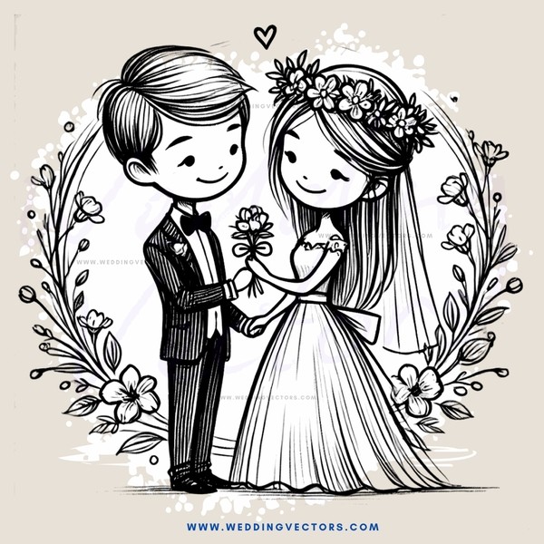 a couple in black and white