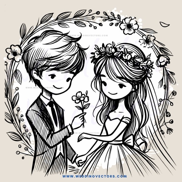 couple on their wedding day
