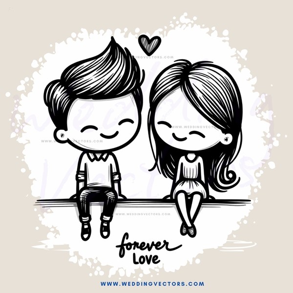 couple sitting together in love