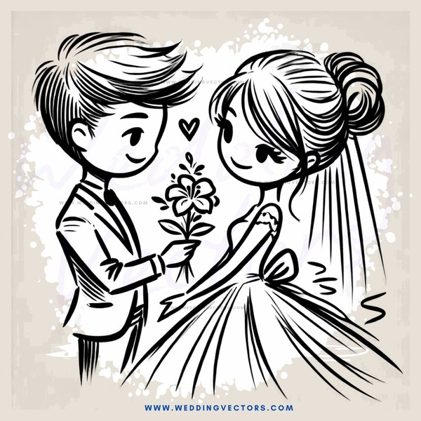 a couple with hearts in their hair