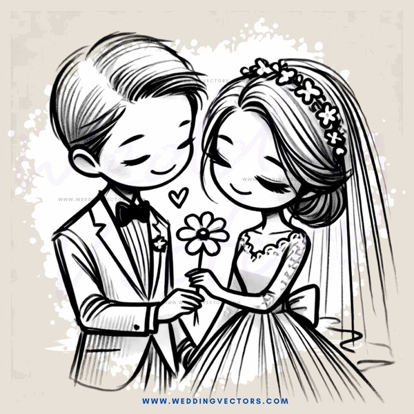 bride and groom holding each other's hand
