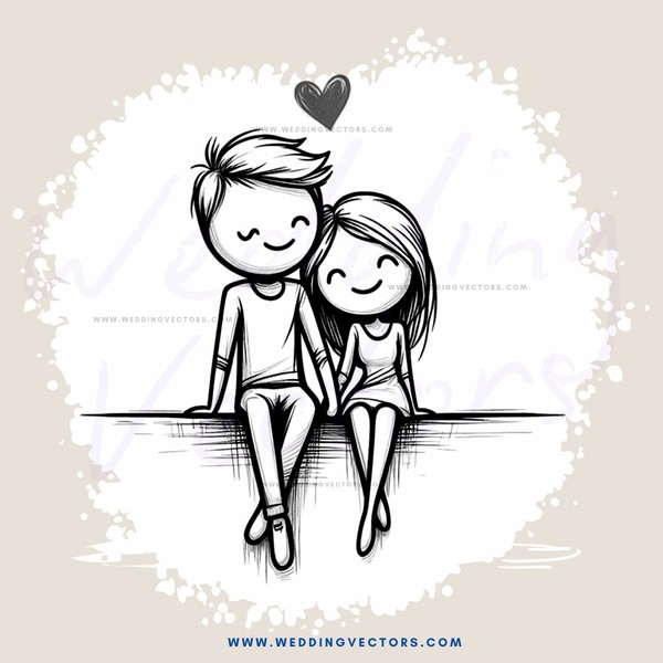 boy and girl sitting together