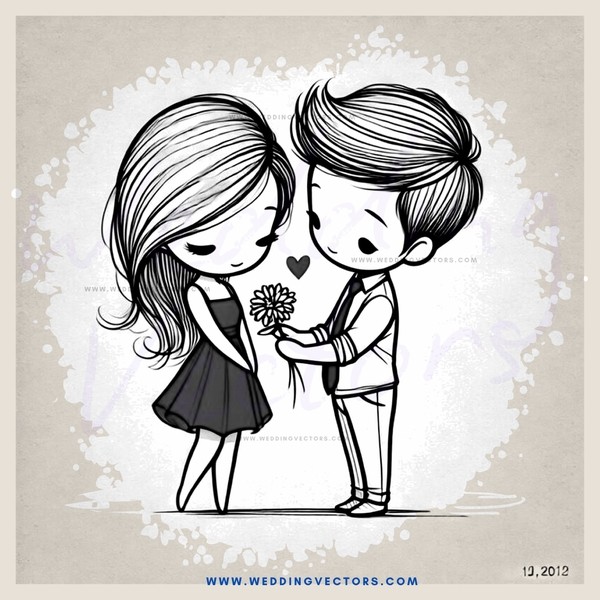 boy and girl love each other