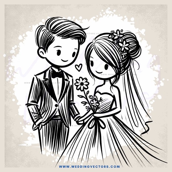 a man and woman posing for a picture with flowers and an "i" heart