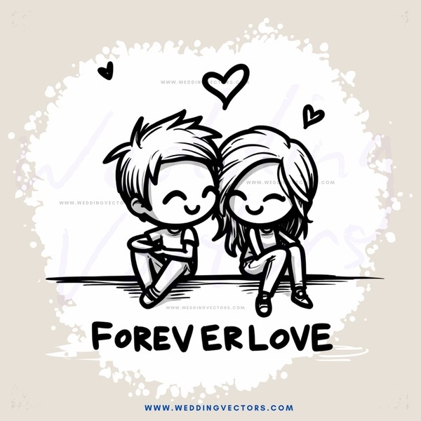 cute couple smiling together forevermore