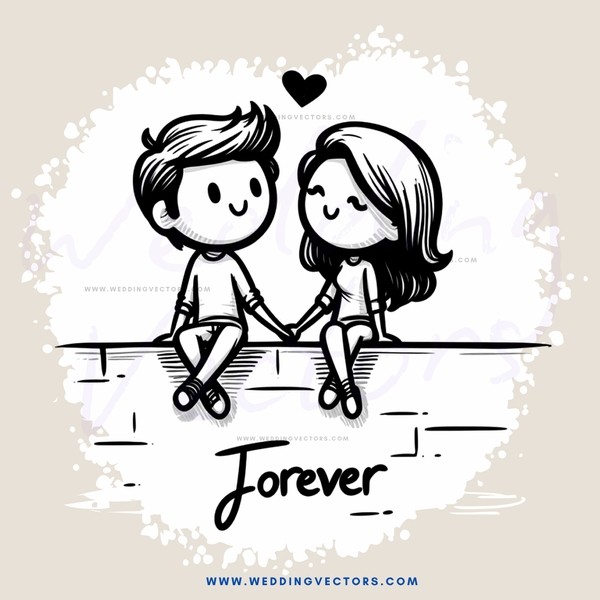 love and forever in black and white