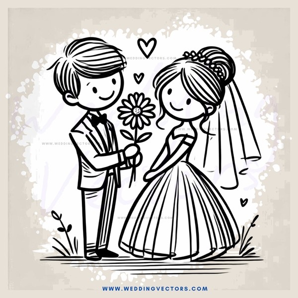 wedding bride and groom