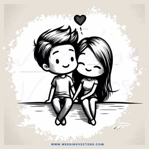 two people sitting together and expressing their love for each other