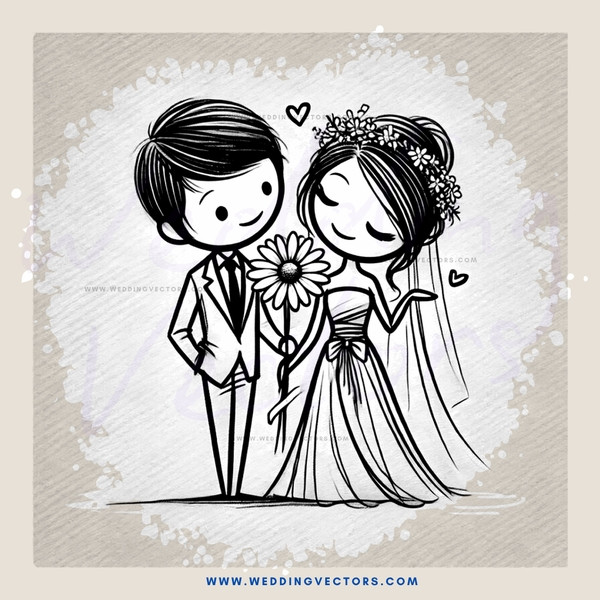 a wedding couple posing for picture