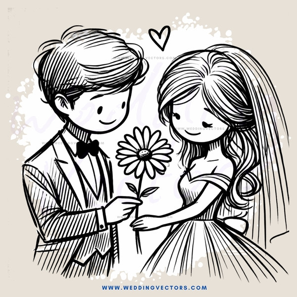 a wedding gifted to each other with love