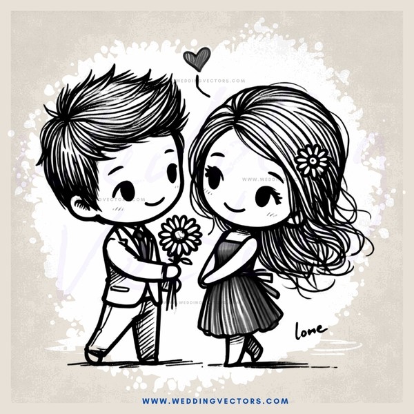 kissing couple on valentine's day card