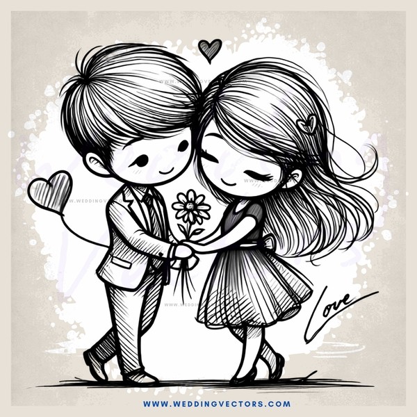 love story in black and white