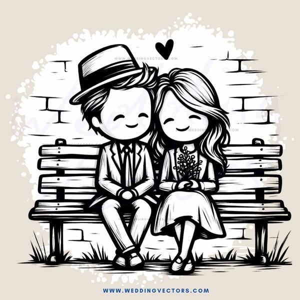 a couple sitting on a bench