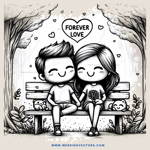 forever love drawing by rusty botticelli