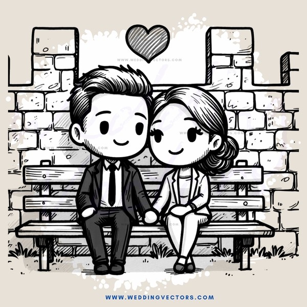 a boy and girl on a bench