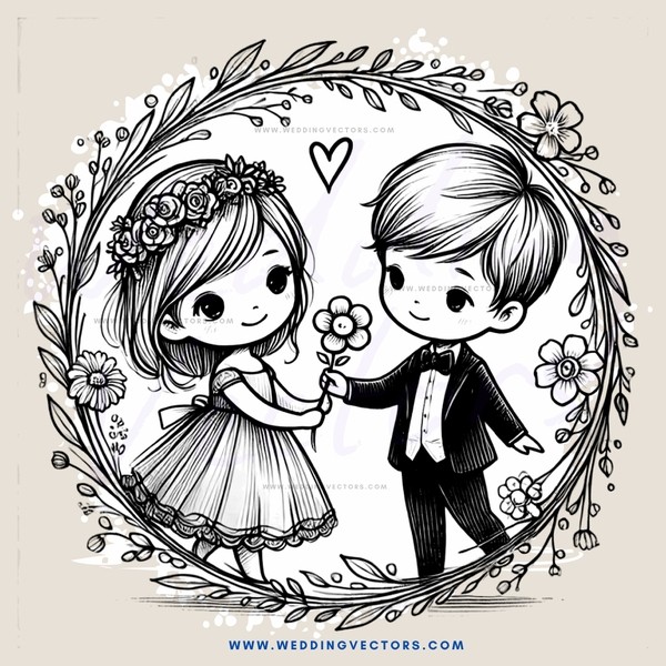 a girl and boy hold flowers in an easter basket