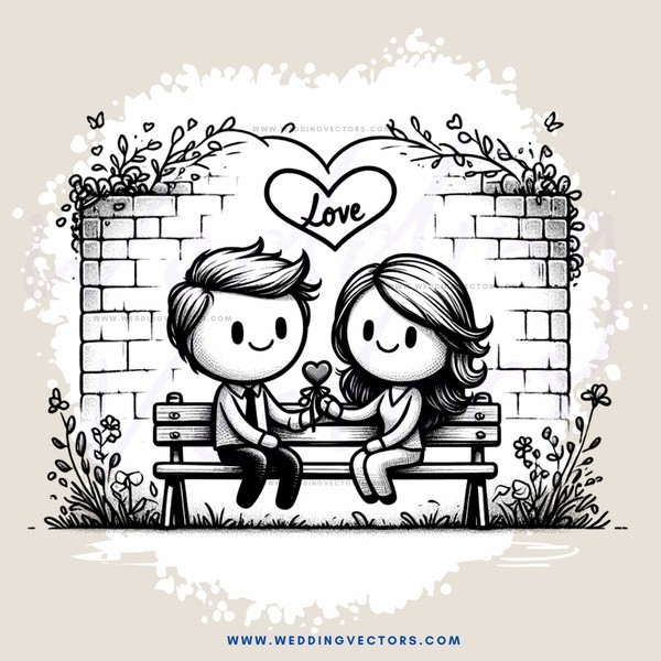 a love seat in the garden