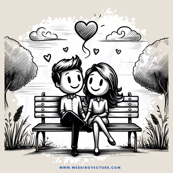 a couple sitting on a bench