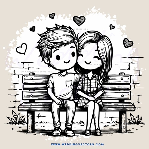 two people sitting on a bench