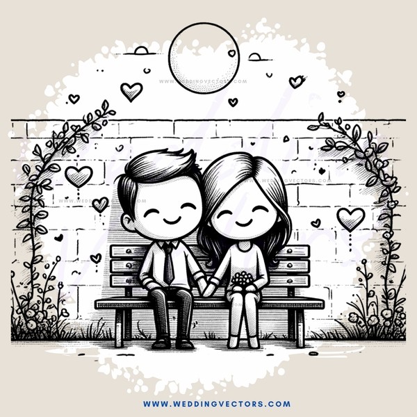 a couple sitting on a bench outside