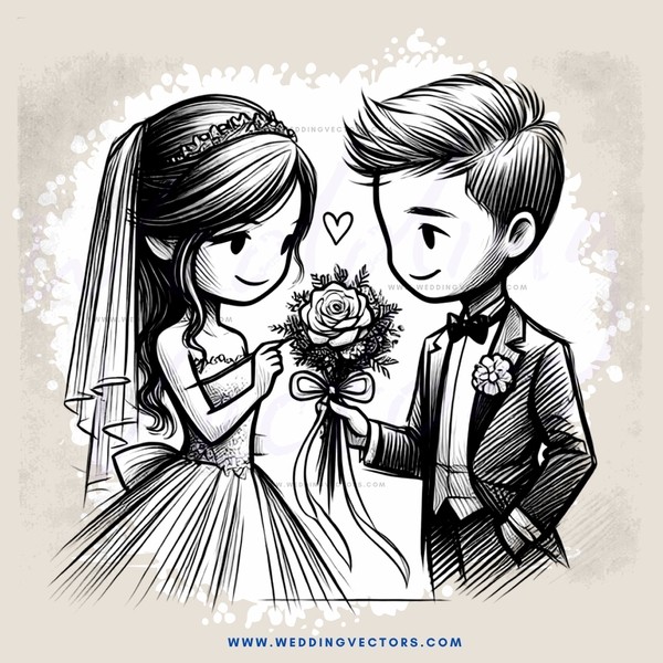 the newlyweds are showing off their wedding bouquet