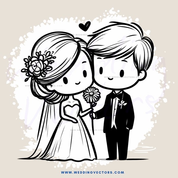 wedding couple pose for picture