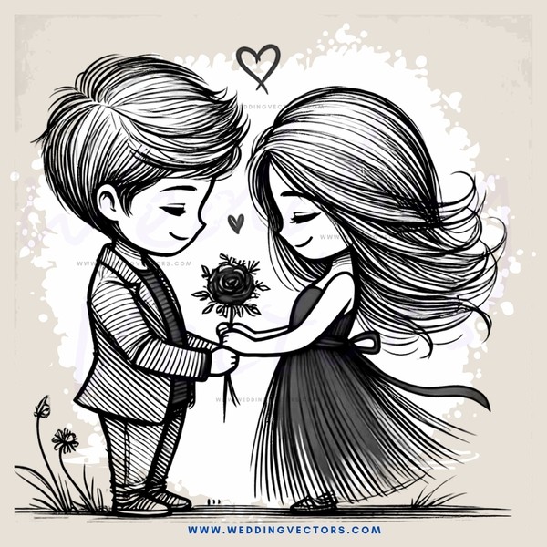 a young couple posing for a picture in nature with an easter flower and rabbit