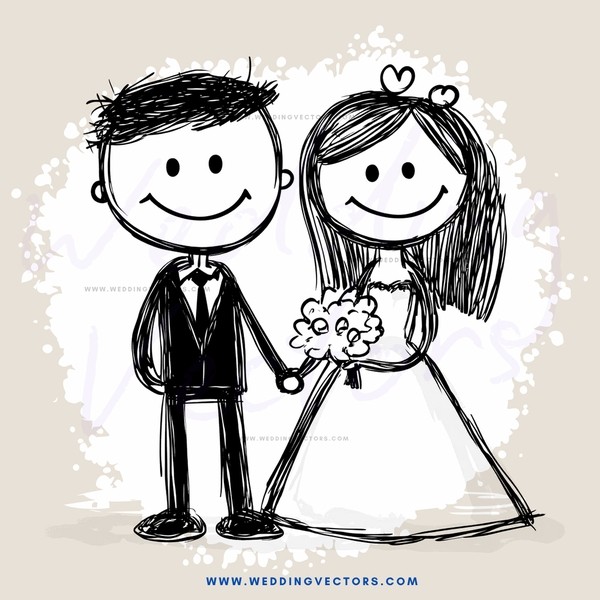 a couple on their wedding day