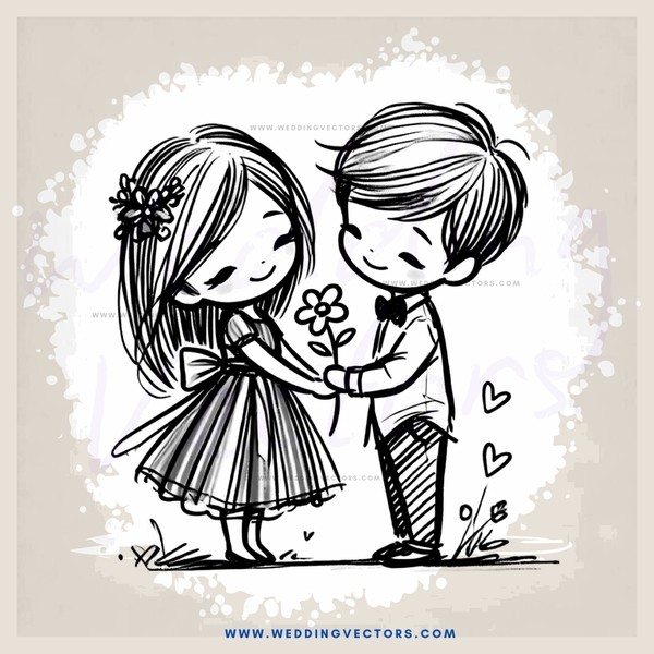 boy and girl standing together