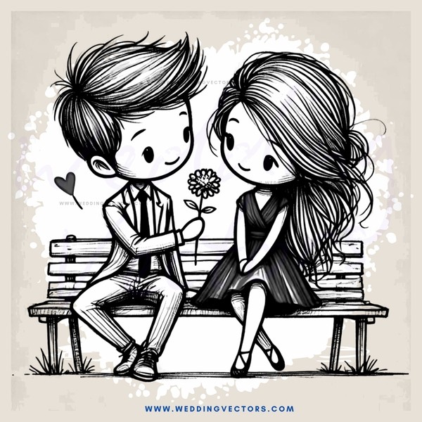 boy and girl on bench