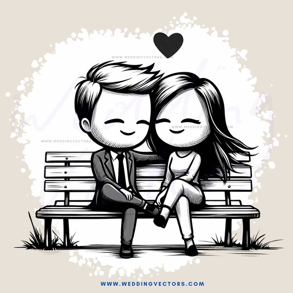 a couple sitting on a bench