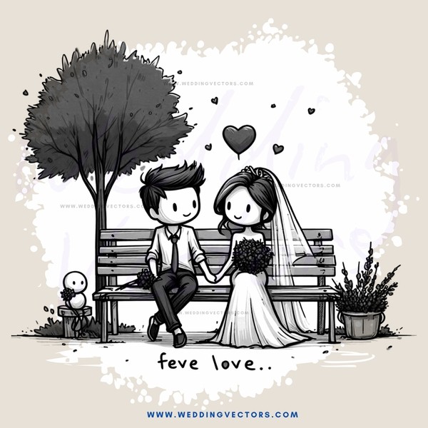 a couple sitting on a bench with a tree in front