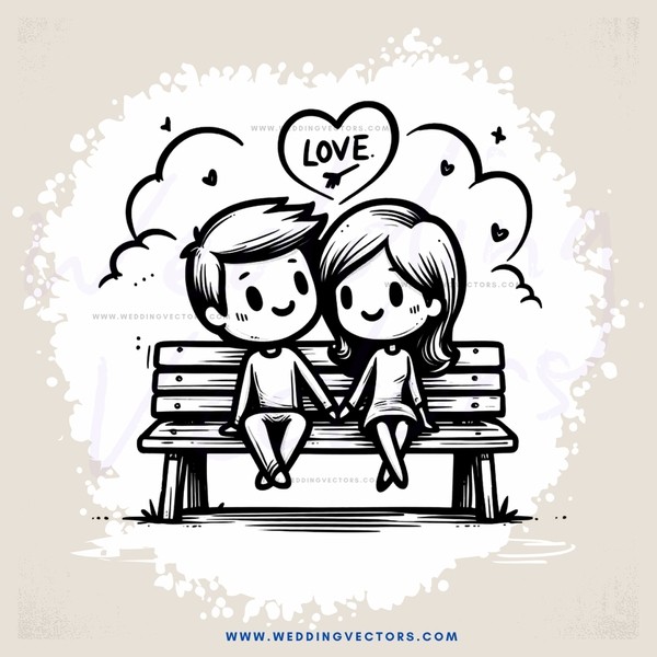 love on a bench with two people