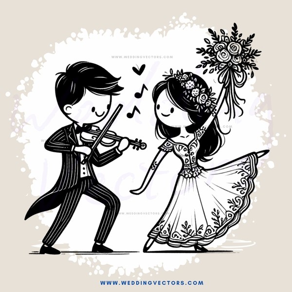 a man and woman play music together