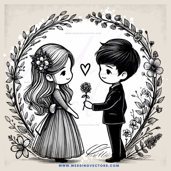 two kids in love