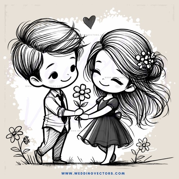 boy and girl standing together