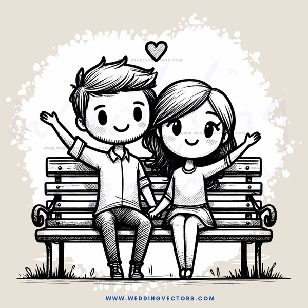 a couple sitting on a bench together
