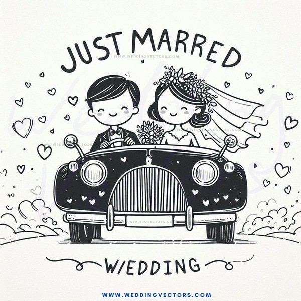 just married wedding